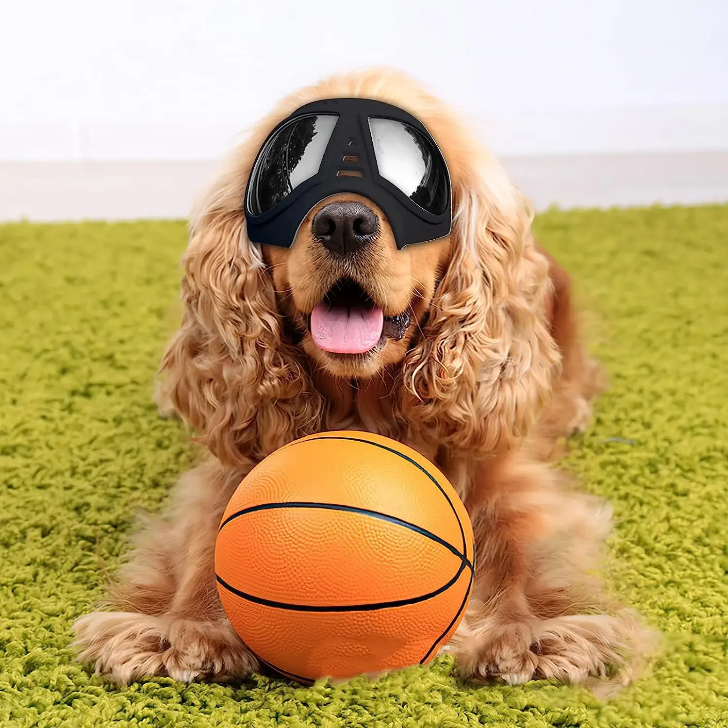 Солнцезащитные очки для собак маленьких пород с регулируемыми ремнями