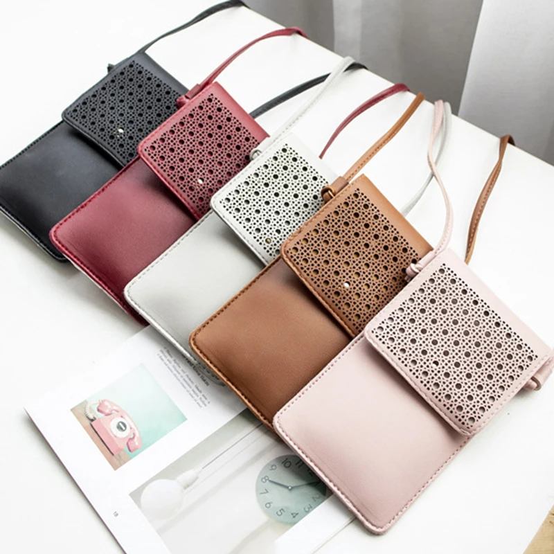 

Touch Screen Mobile Phone Bag Outdoor Running PU Leather Shoulder Bag Cross Arm Coin Purse Wallet Female Mobile Phone Case Bag
