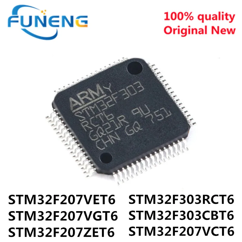 

1PCS 1PCS STM32F207VCT6 STM32F207VET6 STM32F207VGT6 STM32F207ZET6 STM32F303RCT6 STM32F303CBT6 LQFP-64 LQFP-100 ARM Cortex-M3 32M