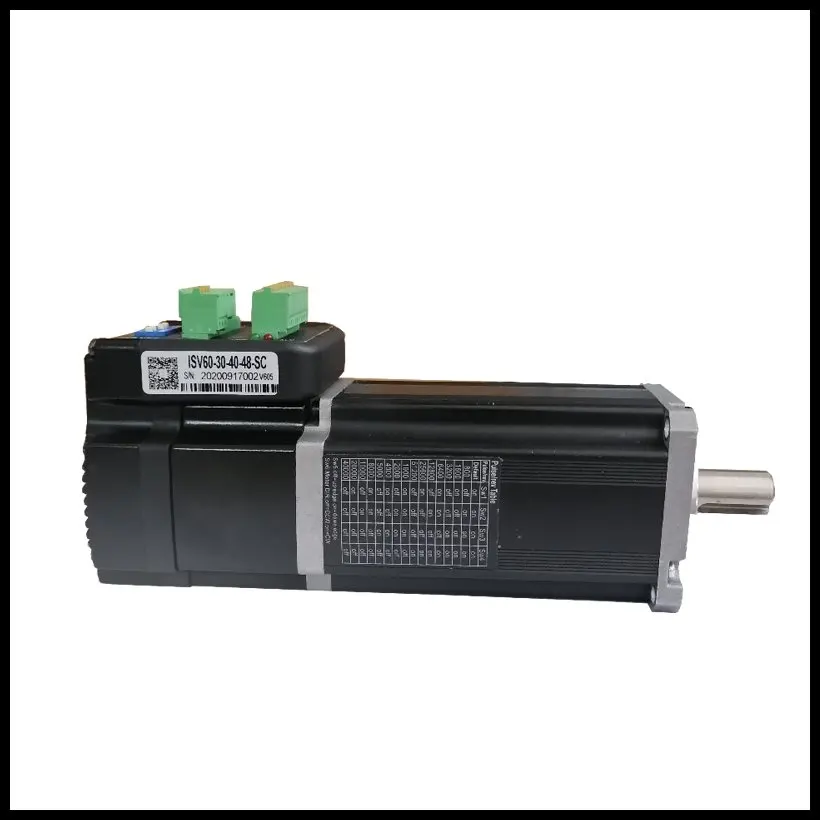 

CNC 3-Phase 1.27N.m 400W 48V 3000RPM Integrated Servo Motor with Brake Latest V605 Easy Servo for CNC Machine IHSV60-30-40-48-SC