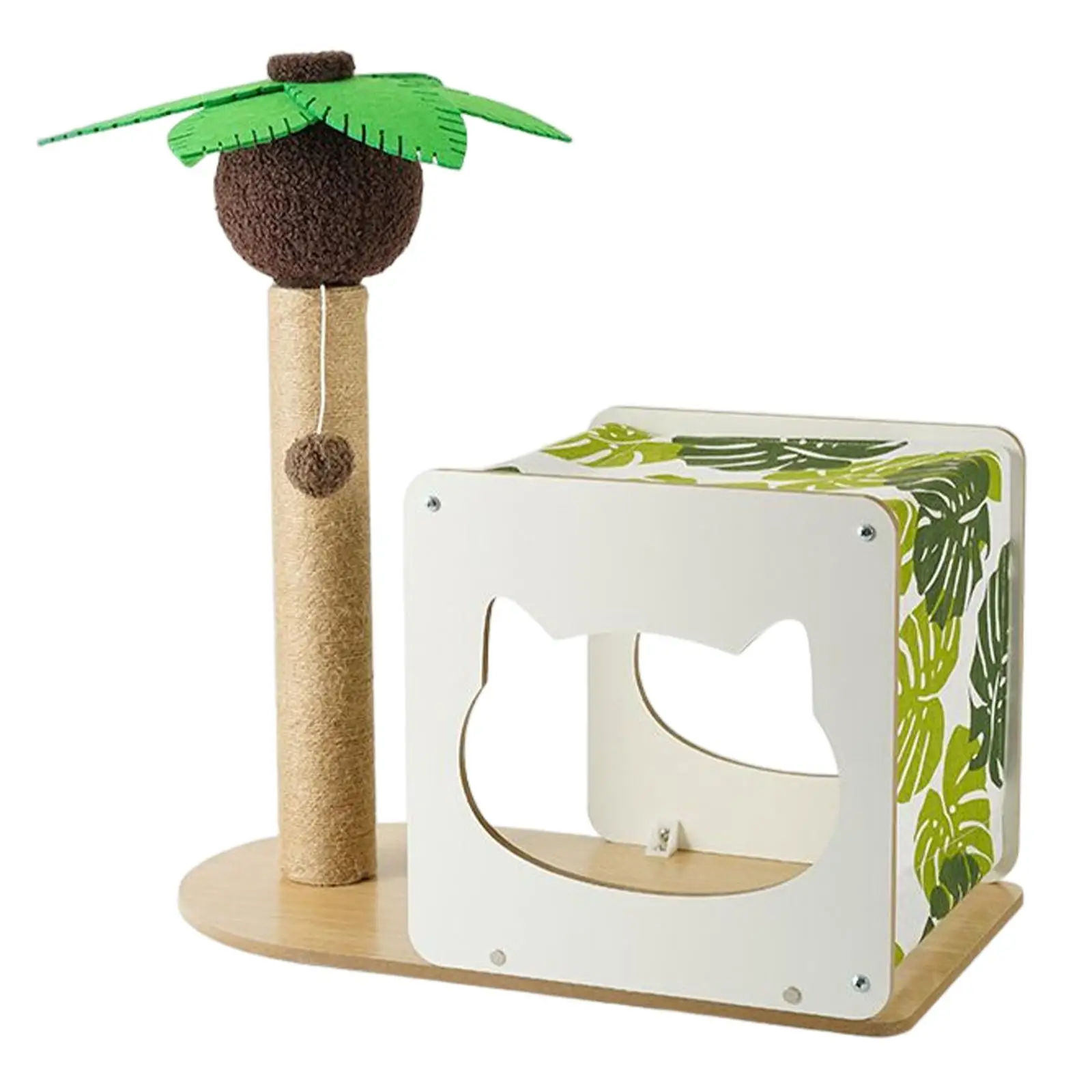 

Scratching Post Animal Sharpen Claw Toy Indoor Playing Cat House Scratcher