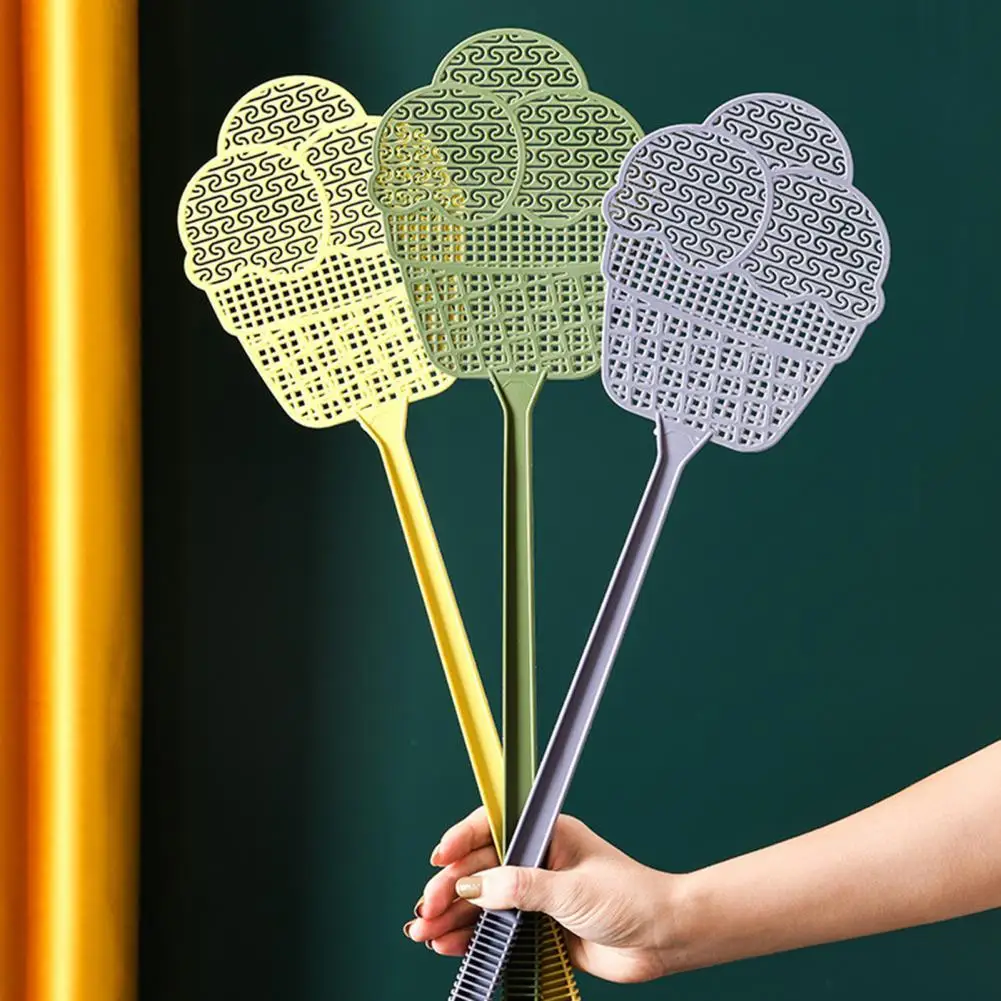 

BugZapper Racket Ice Cream Shape Flyswatter Plastic Fly Swatters Mosquito Pest Control Insect' Killer Home Kitchen Accessories