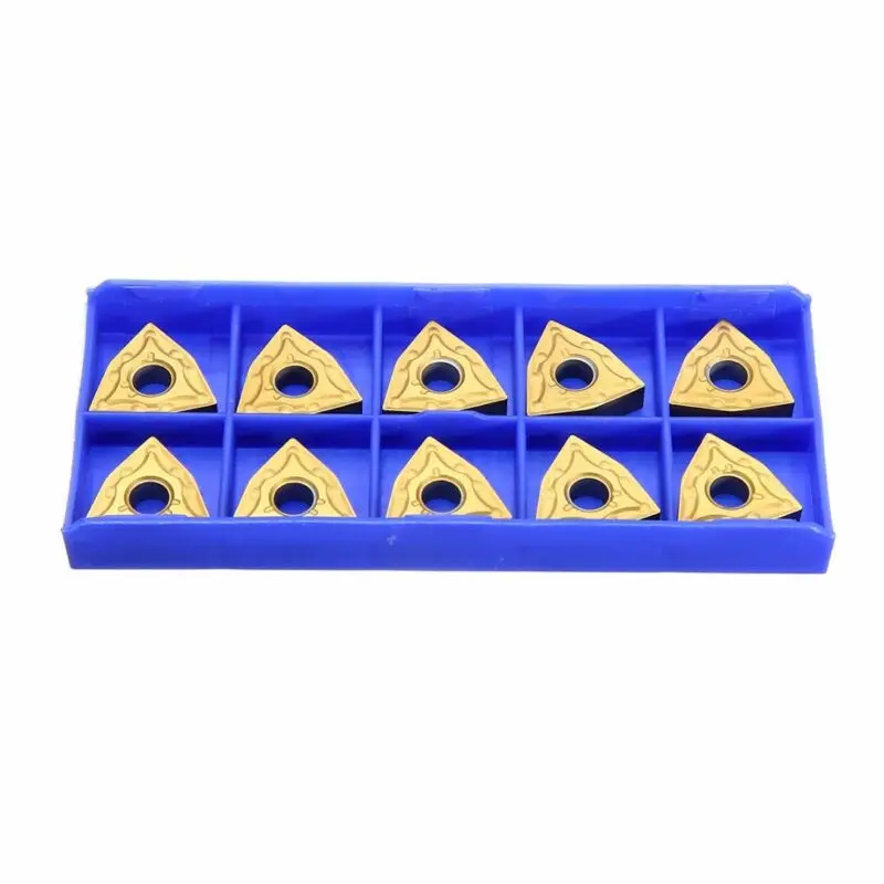 

10pcs Carbide Inserts Cutter Equipment Finishing Holder Set Tools Turning Tool WNMG0804 WNMG080404 WWLNR WWLNL