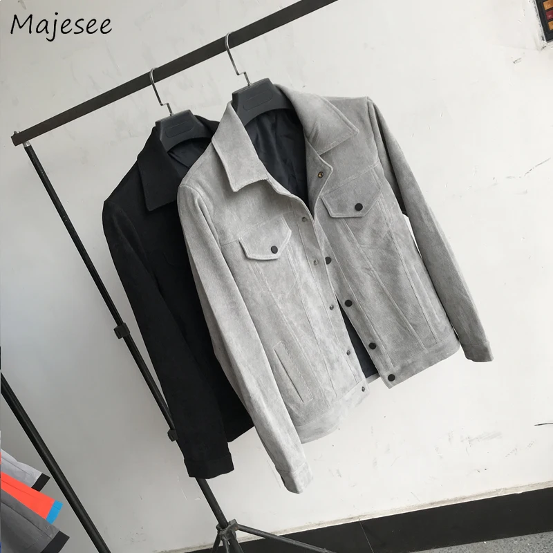 Куртка мужская весенняя универсальная укороченная куртка с отложным воротником