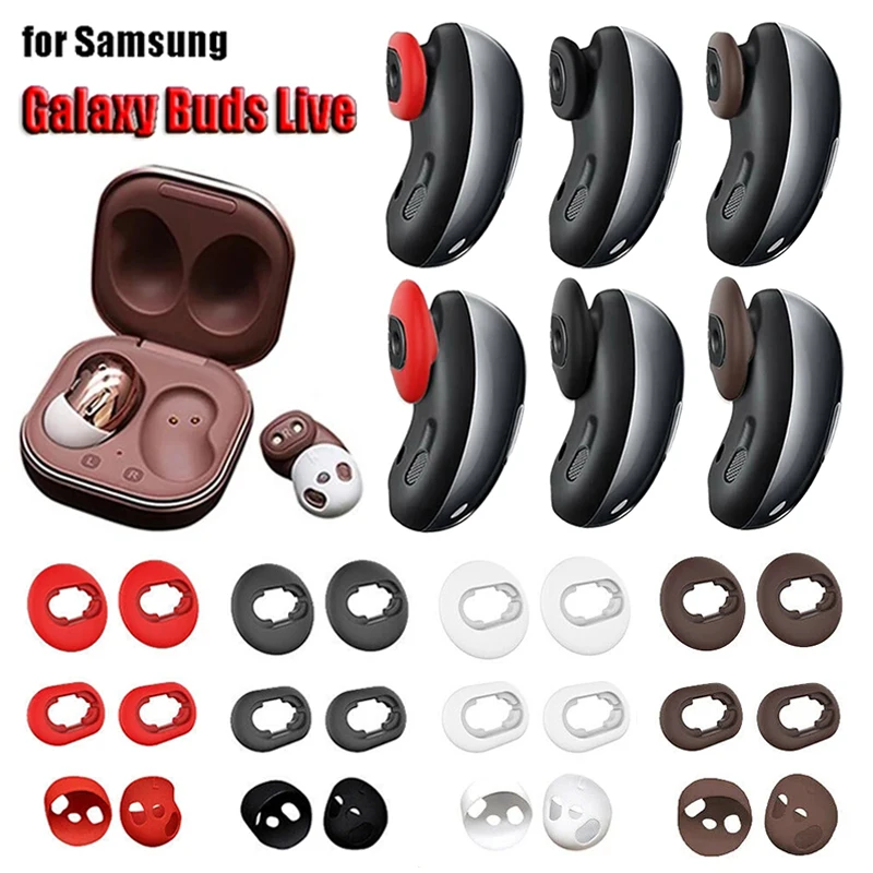 

3Pairs/Set Silicone Earbud Case Cover Tips Replacement Earplug for Samsung Galaxy Buds Live Headset Accessories Buds Cushion Pad