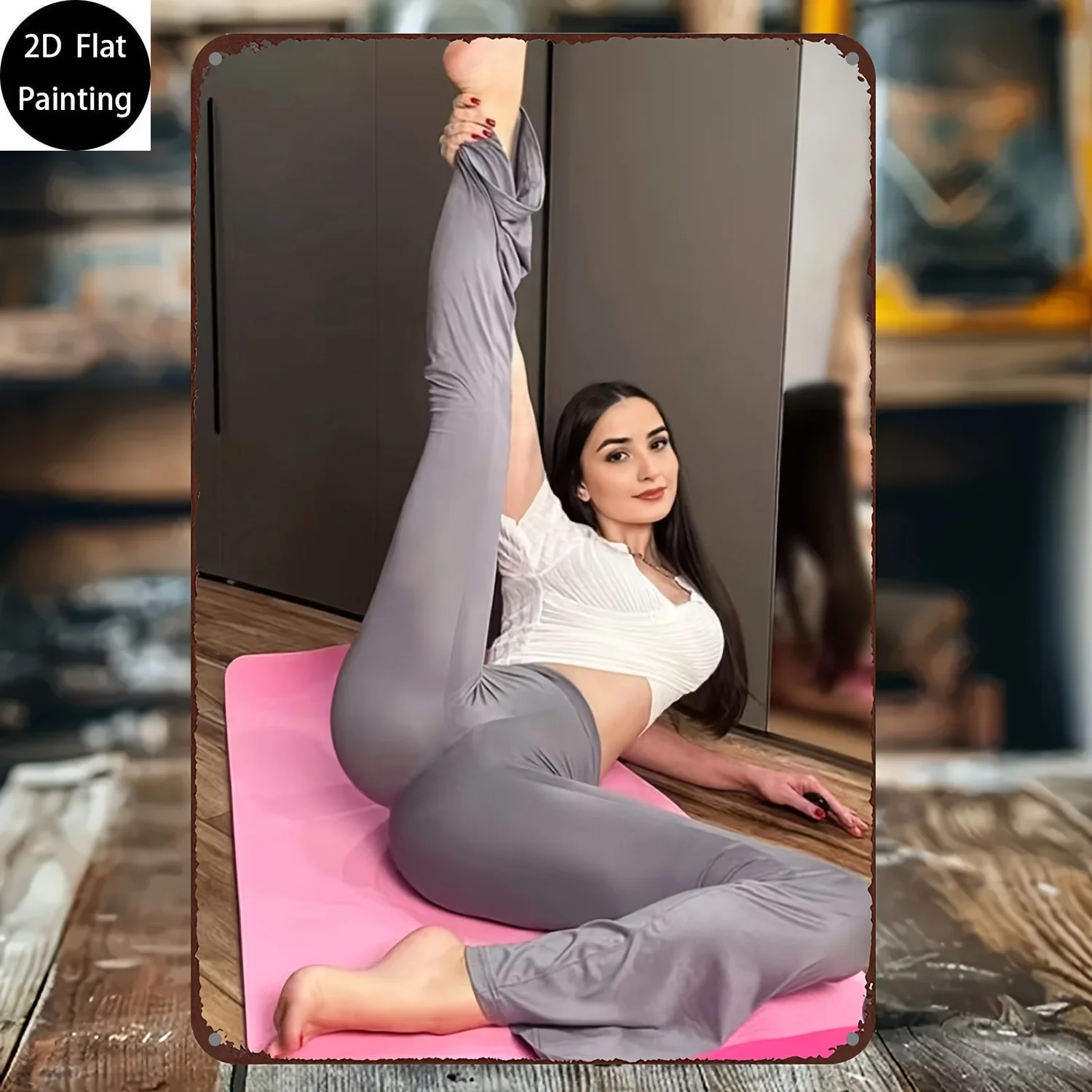 

Металлический настенный рисунок для йоги