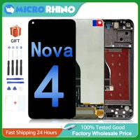 6 4 inch original display for huawei nova 4 lcd vce al00 vce tl00 vce l22 touch screen digitizer assembly parts replacement