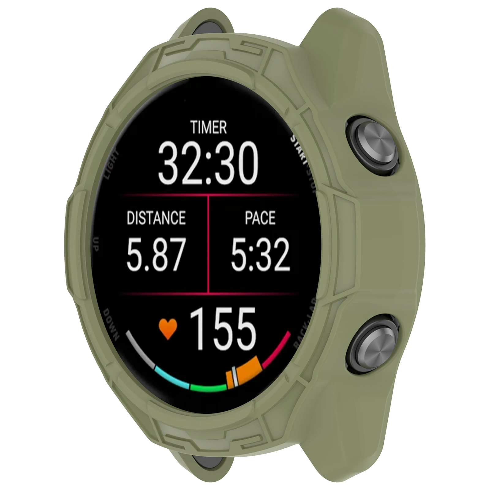 Фото Силиконовый чехол для смарт-часов Garmin Forerunner 70, защитная пленка для экрана, универсальный бампер для Garmin Forerunner 170, аксессуары для чехлов №3