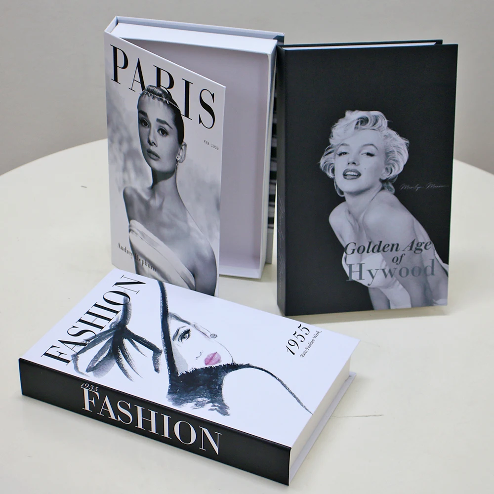 

New Fake Books Fashion Home Decoration Books Modern Fake Books for Decoration Coffee Table Ornament Club Hotel Study Decor Books