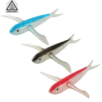 wh 21cm simulation of large wing fish flying fish south oil fishing lure soft bait tuna road sub bait aircraft fish false bait