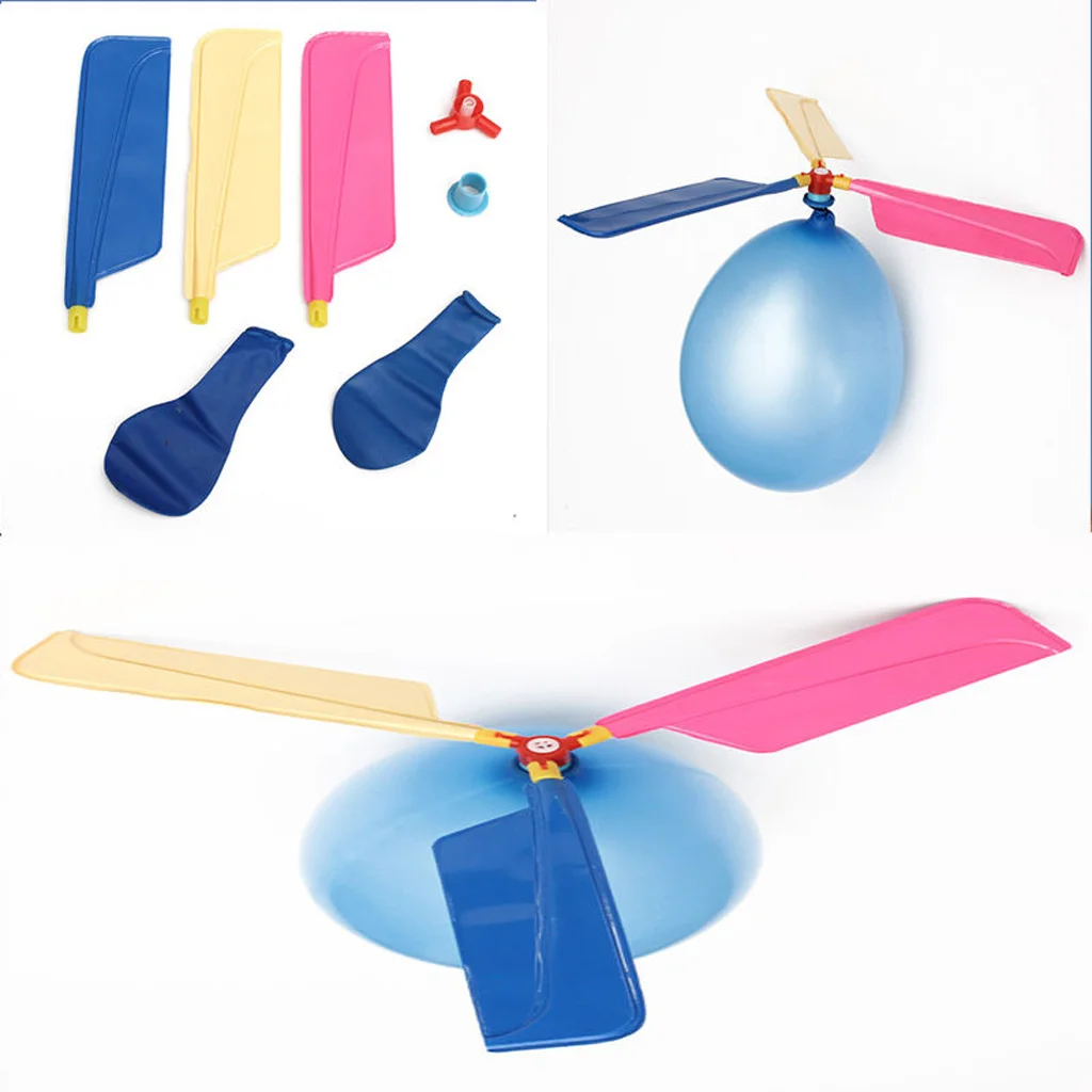 

10x Helicopter Balloons Flying Whistles Copter DIY Flight Novelty Children