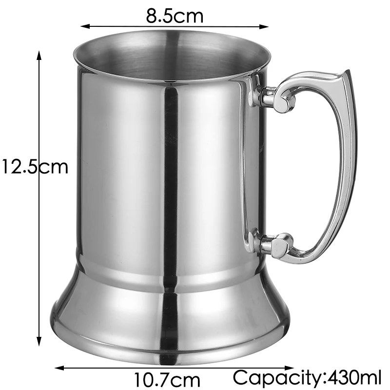 

Кружка-стайн CocktailGeek из нержавеющей стали 430 мл