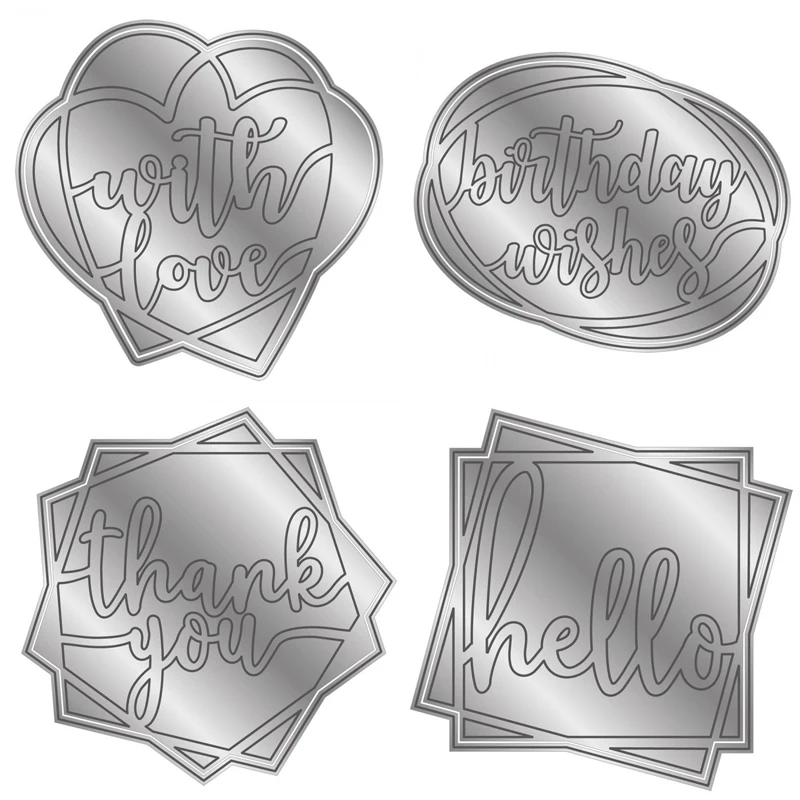 

2022 Metal Cutting Dies Scrapbooking Dariy Decoration Stencil Frame Embossing Template DIY Greeting Card Handmade New Year Gifts
