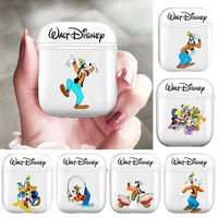 disney cute goofy soft silicone cases for airpods 12 protective bluetooth wireless earphone cover for air pods charging box ba