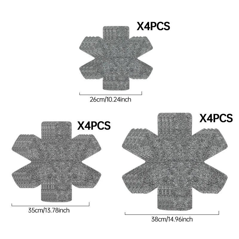 

Фетровые накладки для кастрюль 3/9/12 шт.