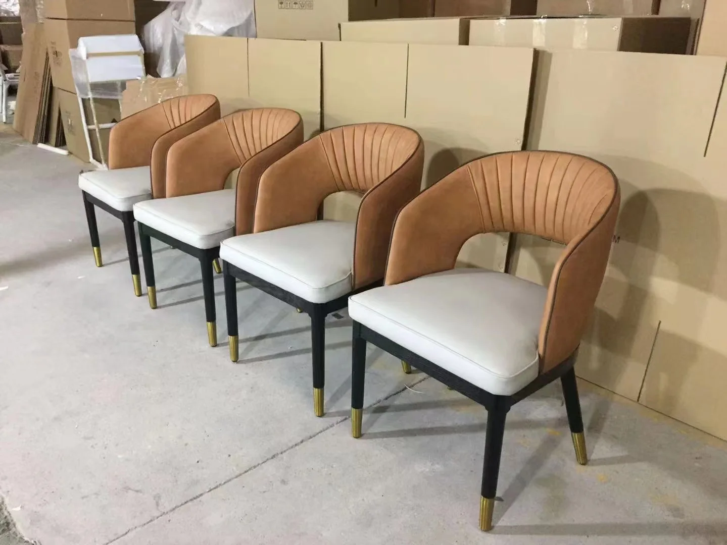 

Solid wood dining chairs, white wax wood modern minimalist dining chairs, coffee shops, hotel negotiation rooms, living room cha