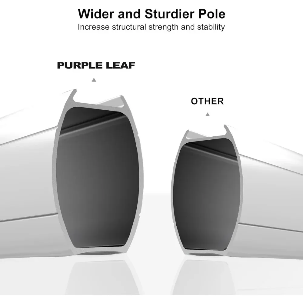 Зонт для внутреннего дворика с питанием от солнечной энергии Круглый большой