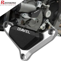 diavel amgcarboncromostrada motorcycle clutch guard water pump cover protector for ducati diavel 2011 2012 2013 2014 2018