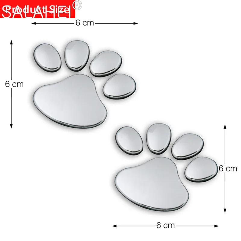 1 пара наклейки на автомобиль в виде собачьих лап |