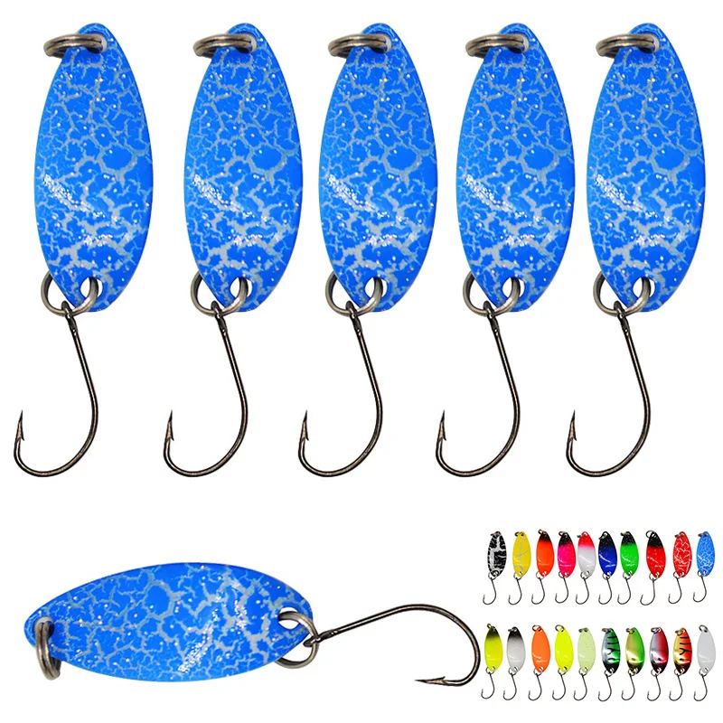 

6 шт., вращающаяся приманка, 2,5 г, 5,2 см, 20 цветов