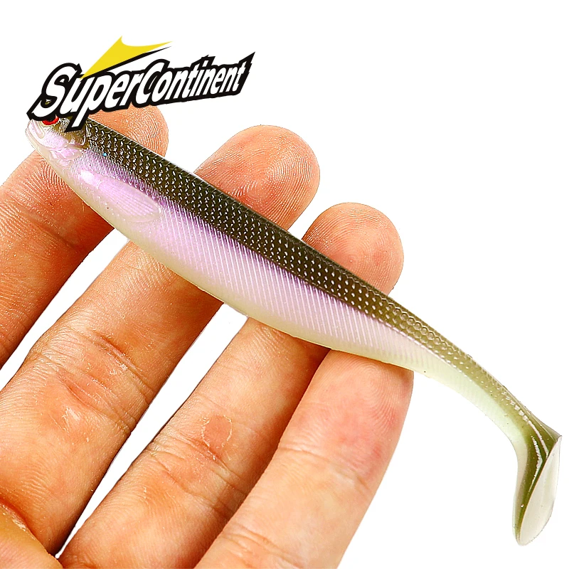 2022 Supercontinent ShadTeez 5cm/7cm/10cm Pike Zander Predator Fishing 3d eyes Soft lure Fishing lures