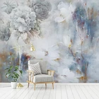 Современные обои ручной росписи, свежие розы, экологичный 3d-художественный декор, фотообои для стен, гостиной, спальни, декоративные принадлежности