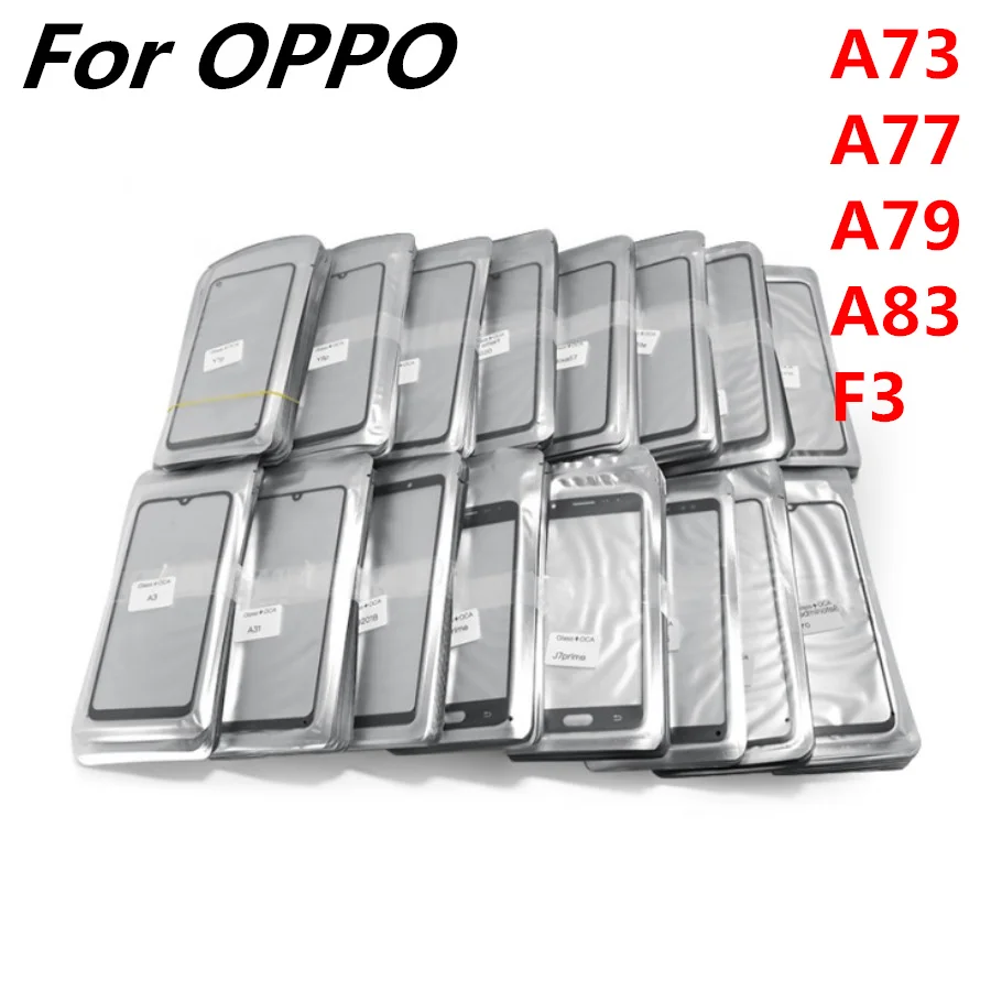 

10Pcs\Lot For OPPO A73 A77 A79 A83 F3 LCD Display Front Touch Screen Outer Glass Lens With OCA Glue Wholesale Parts