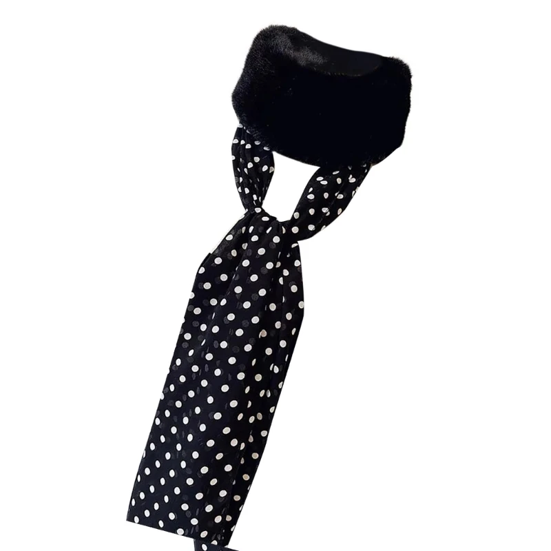 Мягкий теплый зимний плюшевый шарф с леопардовым принтом и лентой утеплитель для