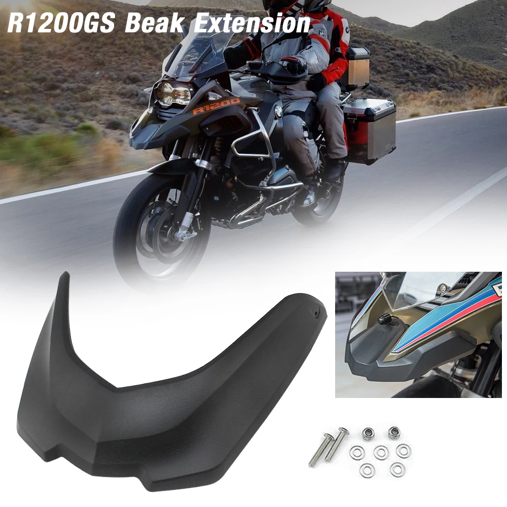 

Motorcycle Front Fender Beak Fairing Extension Cowl Extender Wheel Cover for BMW R1200GS LC Adventure ADV 2013 2014 2015 2016 RU
