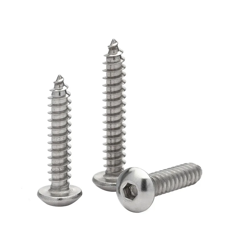 5-50 шт. Саморезы из нержавеющей стали 304 с круглой головкой и внутренним