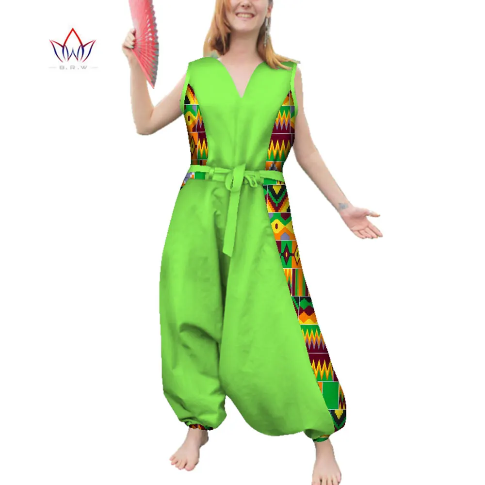 Африканский комбинезон для женщин без рукавов повседневный СВОБОДНЫЙ Модный