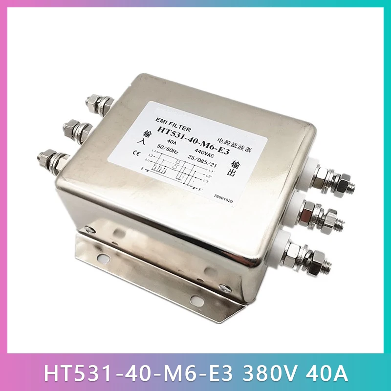 

HT531-40-M6-E3 380V 40A трехфазный фильтр питания перед отправкой идеальный тест