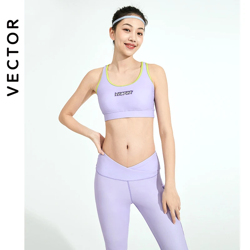 

VECTOR Vest Top Bikini Women's Swimwear 2021 Quick-drying Diving Two-piece Bras Swimsuits Surfing Underwear Bathing Suits Black