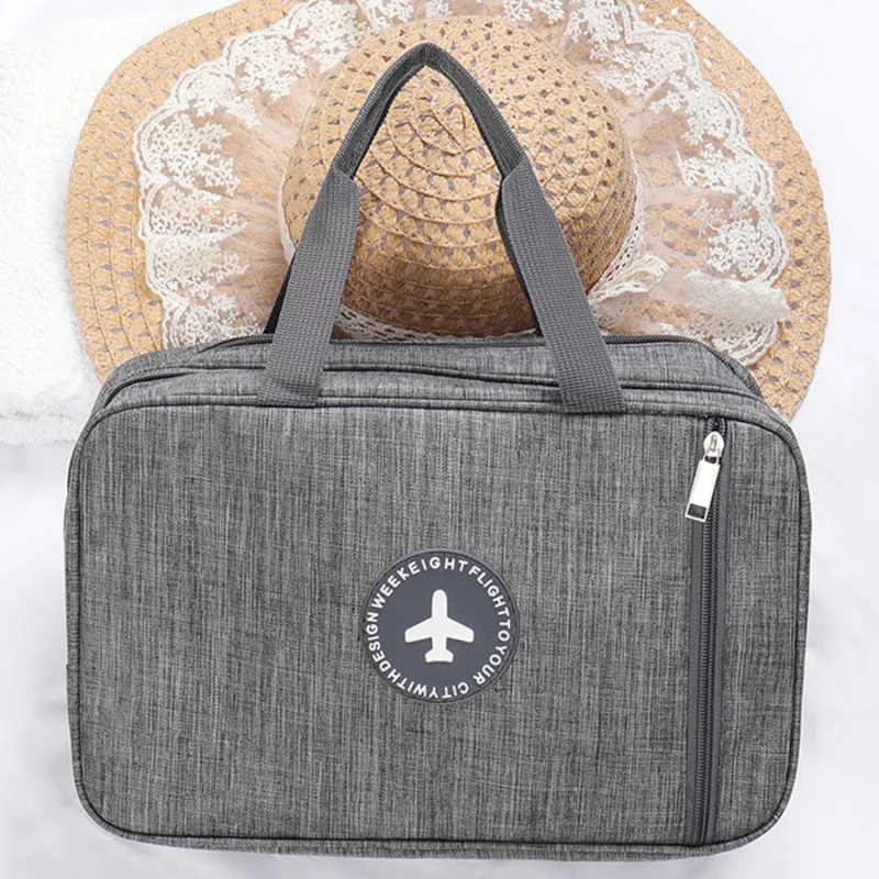 

Женская дорожная косметичка, вместительный Профессиональный органайзер для туалетных принадлежностей