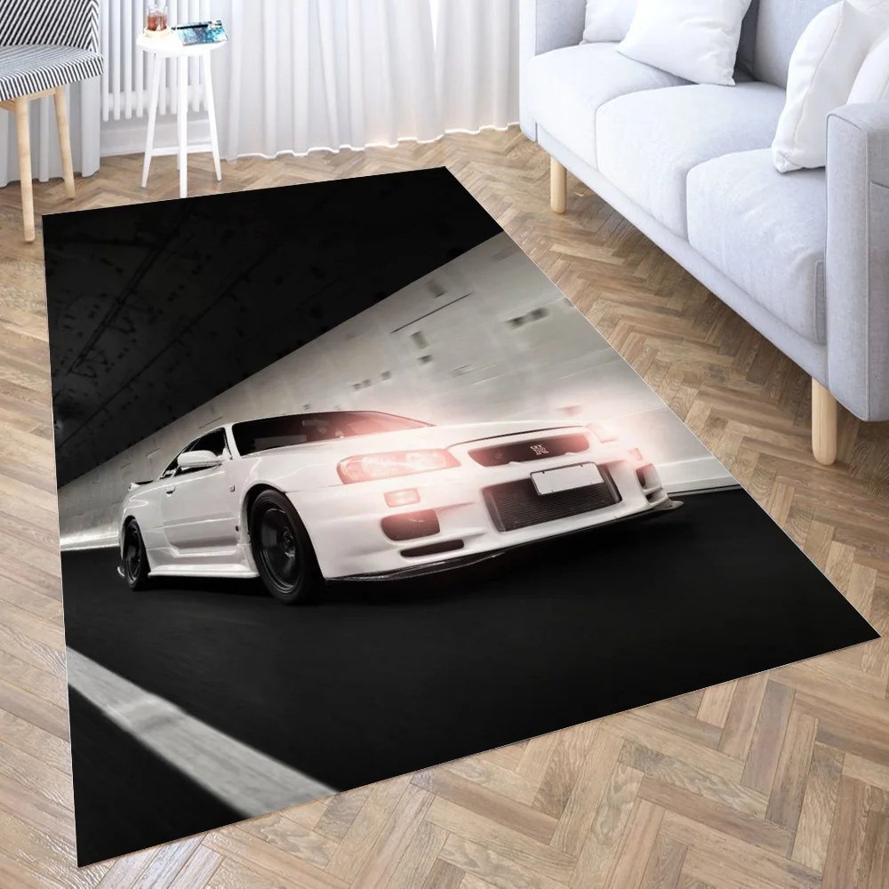 

nissan skyline gtr r34 Carpet Living Room Large Area Rugs Bedroom Carpet Modern Home Living Room Decoration Floor Lounge Rug