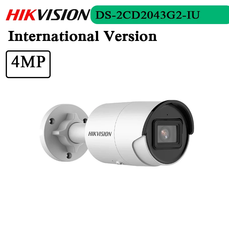 

New English Version Free Shipping 4MP AcuSense Fixed Bullet Network Camera DS-2CD2043G2-IU Replace DS-2CD2043G0-I