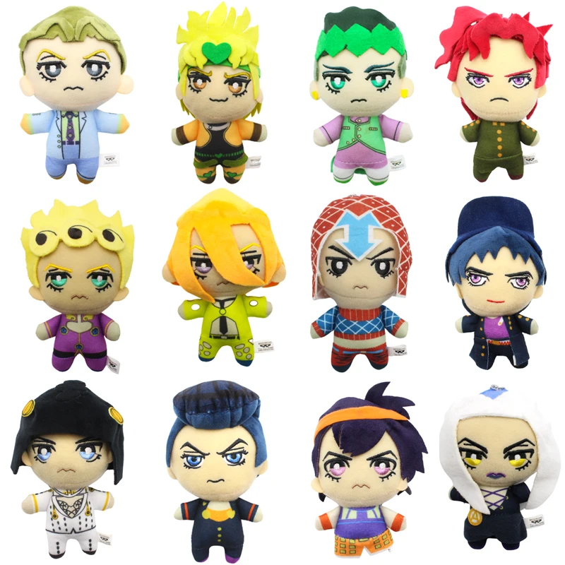 JAPAN JoJos Bizarre Adventure Golden Wind Plush Toy Buccellati Abbacchio Fugo Yoshikage Kira Rohan Kishibe Josuke Joseph Kars