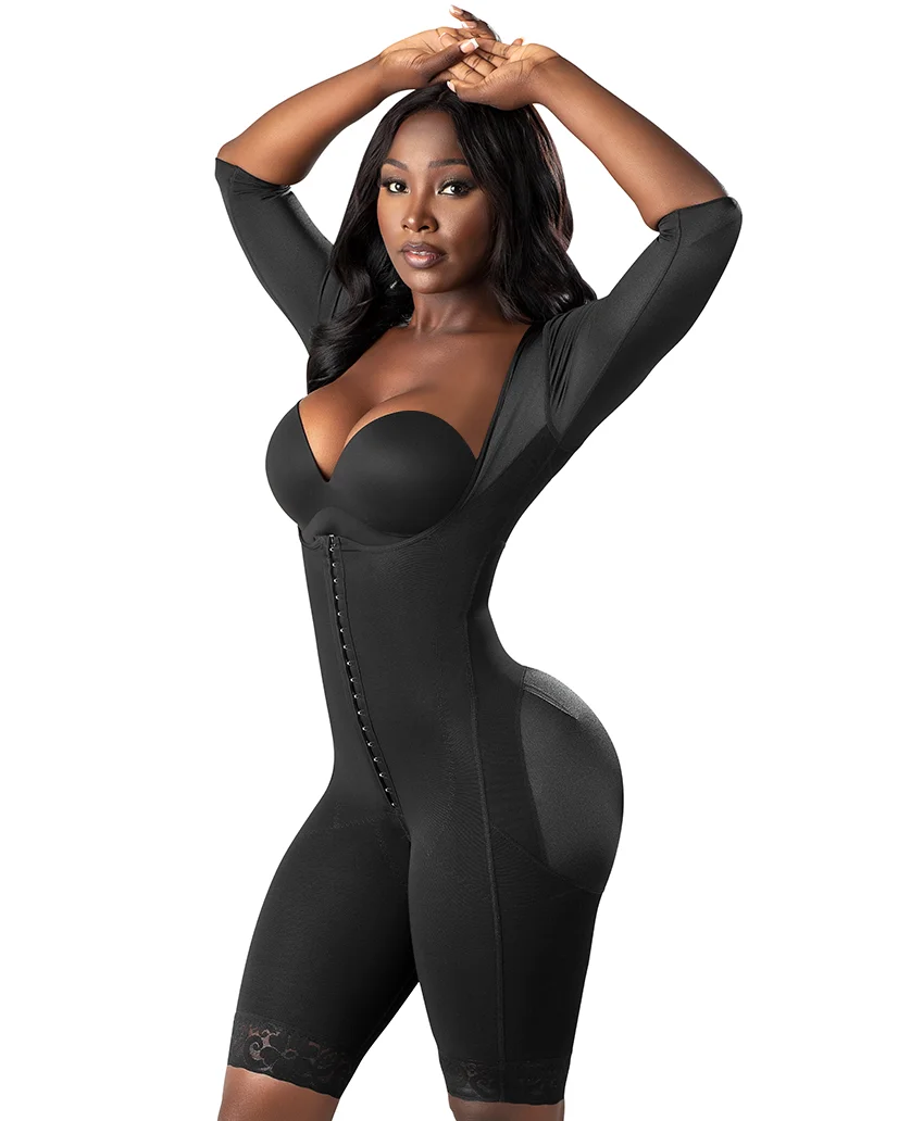 Post-surgery Fajas Colombianas | With Sleeves Slimming Body Shaper Shapewear Fajas Colombianas Butt Lifter Control Panty