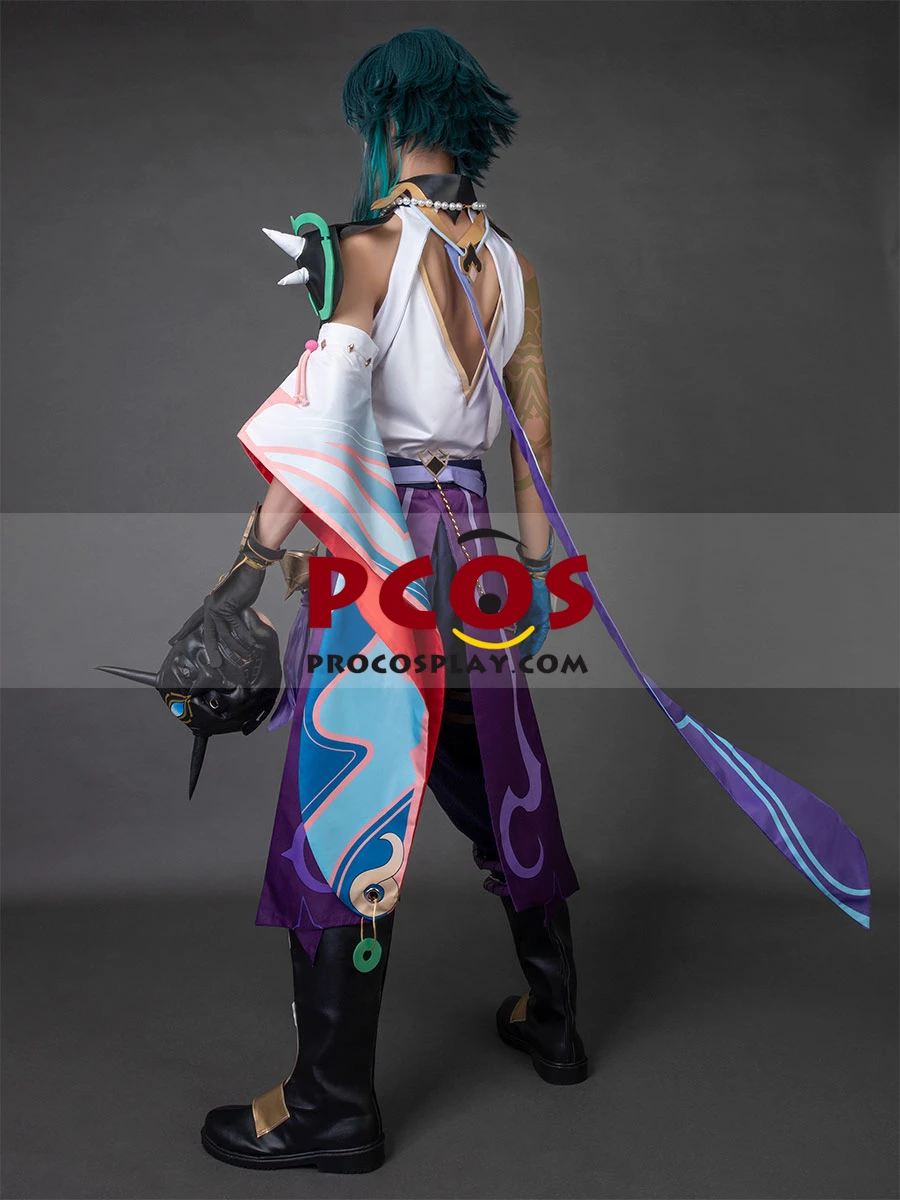 Новый игровой костюм дженсин для косплея якша Сяо C00175-A |