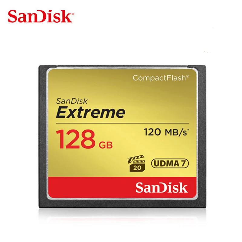 

SanDisk Extreme Memory Card 32GB 64GB 128GB CF Card UDMA-7 Compact Flash Card VPG-20 120MB/s 4K Full HD Video for Camera SDCFXS
