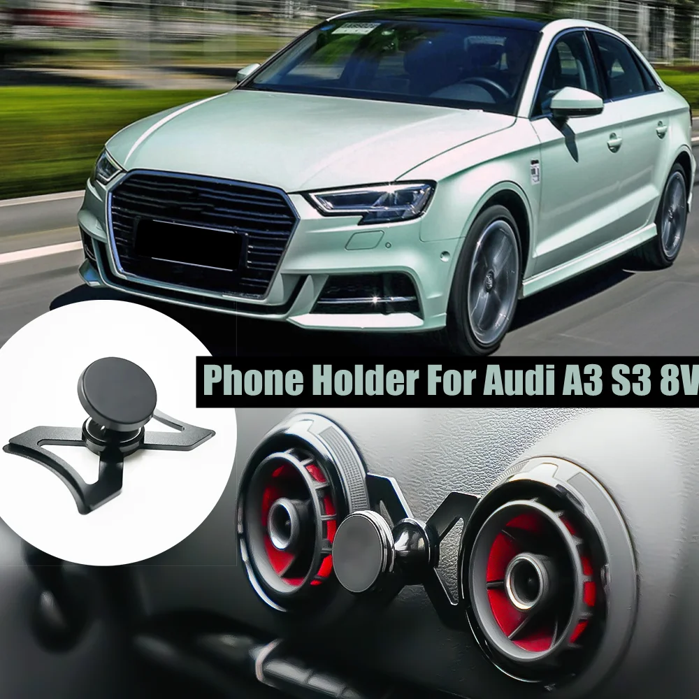 

Car Phone Holder Magnetic Phone Mount GPS Bracket 360 Degree Rotatable For Audi A3 S3 RS3 8V 2013+ Car Accessories