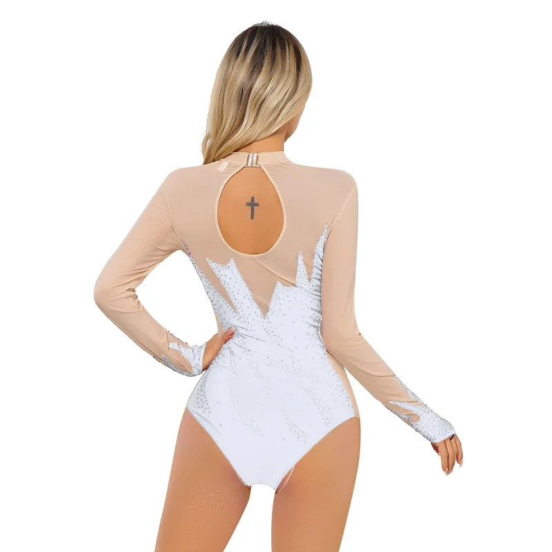 Женское боди для фигурного катания балетный танец художественная гимнастика