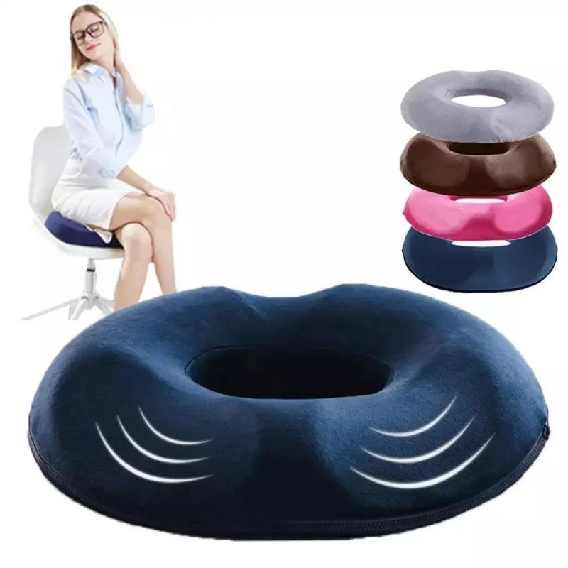 

1PCS Donut Pillow Hemorrhoid Seat Cushion Tailbone Coccyx Orthopedic Medical Seat Prostate Chair for Memory Foam