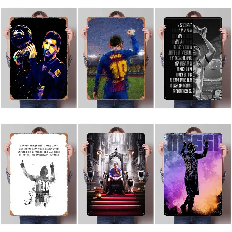 Металлический плакат Лионель Месси