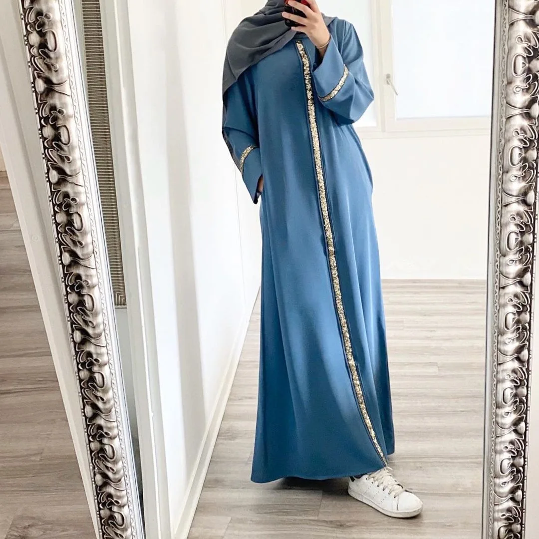 Eid Mubarak Абая для женщин мусульманский хиджаб платье Турция арабский абайя Дубай Исламская одежда абайя, кафтан женская одежда