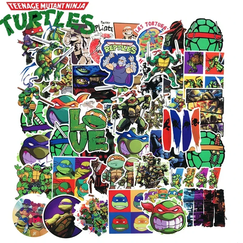 50 шт. TMNT Черепашки-ниндзя Мультяшные новые наклейки для скрапбукинга ноутбука