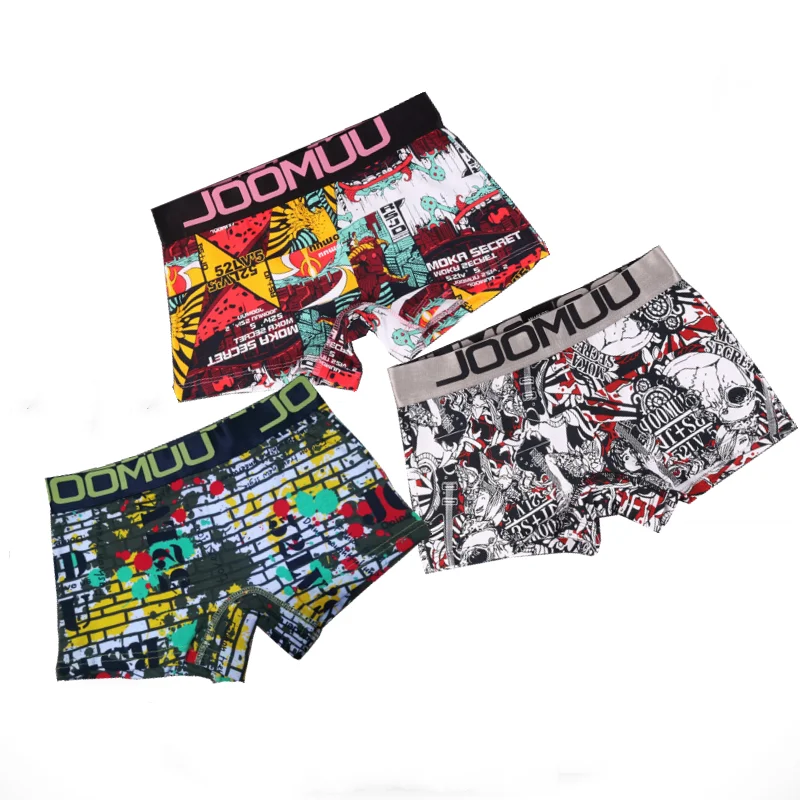 3/set of soft cotton panties printed punk large size boxers ladies breathable panties