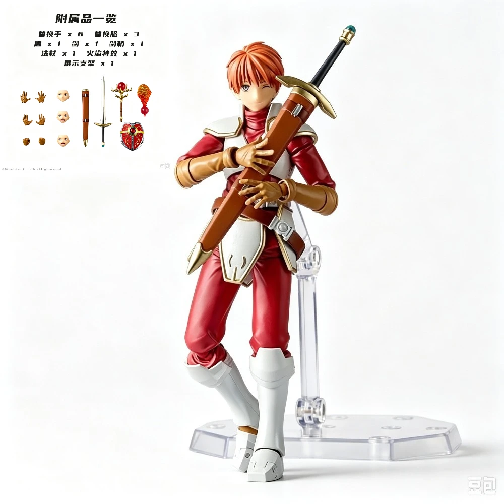 Фото В наличии Kaiyodo Wheel Technology Adol Christin Ys 1&2 Chronicles Ver. Фигурка персонажа, коллекционная модель, игрушки для хобби, подарки для поклонников №1