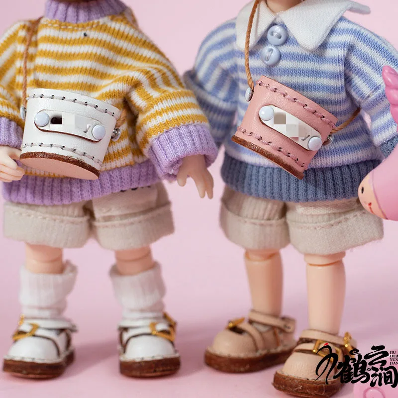 

Ob11 Doll Accessories Multicolor Bucket Bag Crossbody Bag BJD Doll Clothing Outgoing Bag Ob11 Clothes Molly