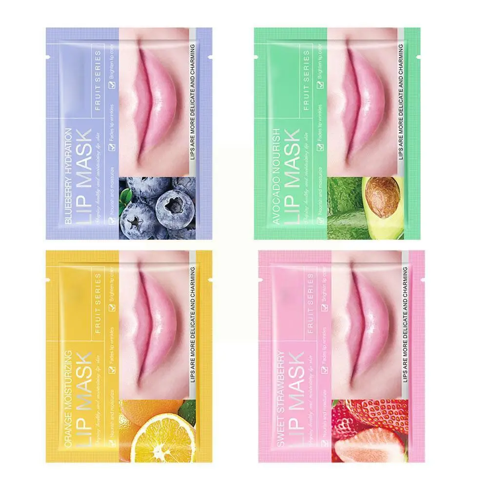 

Lip Plumper Crystal Collagen Lip Mask Fruit Moisturizing Lips Care Enhancer Lips Hydrating Mask Anti Pads Ageing Care Lip R U3P9
